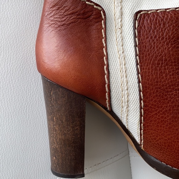 Chloe fabulous boots, leather and linen, 36.5 - Picture 8 of 10